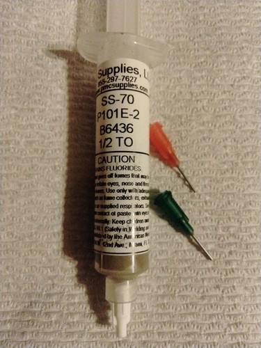 SILVER SOLDERING PASTE MEDIUM SS70 - 1/2 T.O.Z WITH TIPS JEWELRY MAKING REPAIR