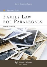 Family Law for Paralegals, Sixth Edition (Aspen College) - Paperback - GOOD