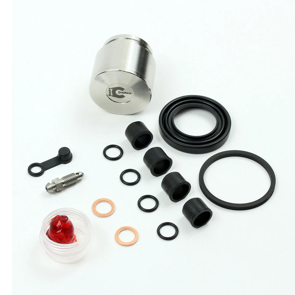 Brake Caliper Seal+Stainless Stl Piston Kit for 1976 Kawasaki KZ900 B LTD Front - Image 4 of 4
