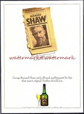 CROFTS SHERRY (G. B. Shaw) - Vintage (NOT Repro!) ADVERTISEMENT. Free UK Post