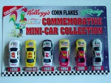 NASCAR 1996 Kellogg  s Corn Flakes Racing COMMEMORATIVE 6 CAR 90'-96' Collection