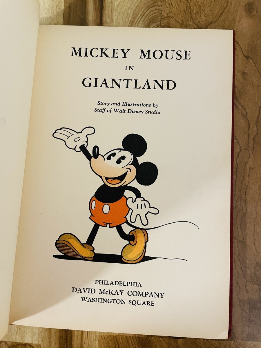 Rare Mickey Mouse In Giantland 1934 Great Condition! First Edition