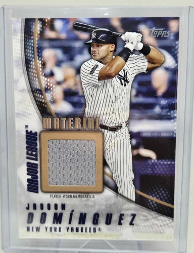Jasson Dominguez [Orange] #MLM-JD 2025 Topps Major League Material card