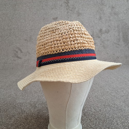 Accessorize Straw Sun Hat Rattan Floppy Natural Size Small / Medium - Picture 9 of 11