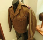 WW2 Military Royal Engineers Tunic Officers Uniform Lt-Col Battle Blouse (5350)