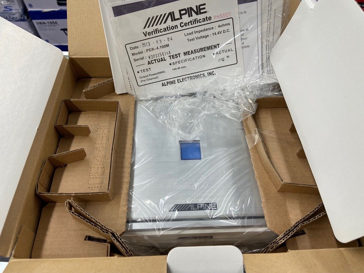 Alpine PDX-4.100M 4-Channel Car Amp for sale online | eBay