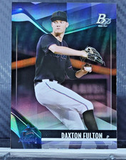 Daxton Fulton 2021 Bowman Platinum Prospects #TOP-76 - Marlins RC