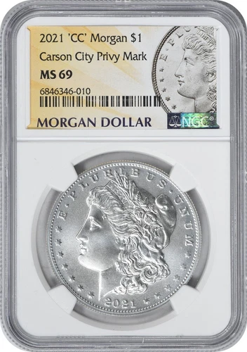 2021-CC Privy Morgan Silver Dollar MS69 NGC