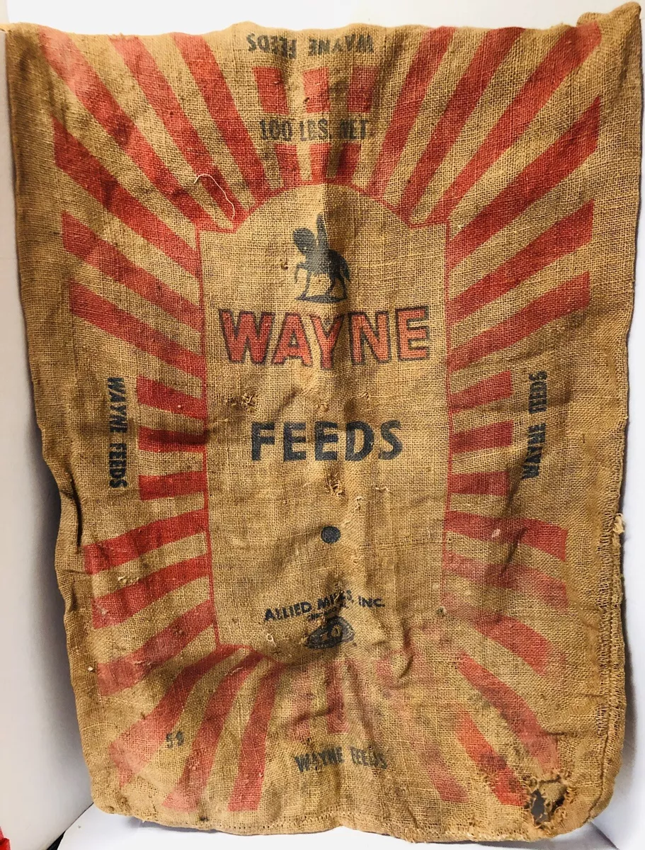 Burlap feed sacks wholesale sale