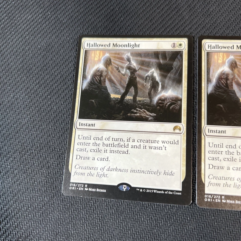 Hallowed Moonlight Magic The Gathering Mtg Magic Origins Rare Card 2 - Image 2 of 4