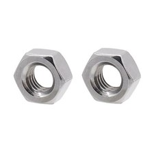 25 Pcs M6x1mm Hex Nuts 18-8 304 A2-70 Stainless Steel Metric Coarse