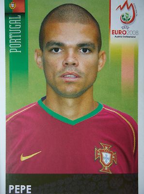 Panini 106 Pepe Portugal UEFA Euro 2008 Austria Switzerland