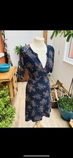 Vintage flattering Warehouse tie back clingy dress