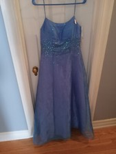 Vintage PROM Dress-Ice Blue-Juniors