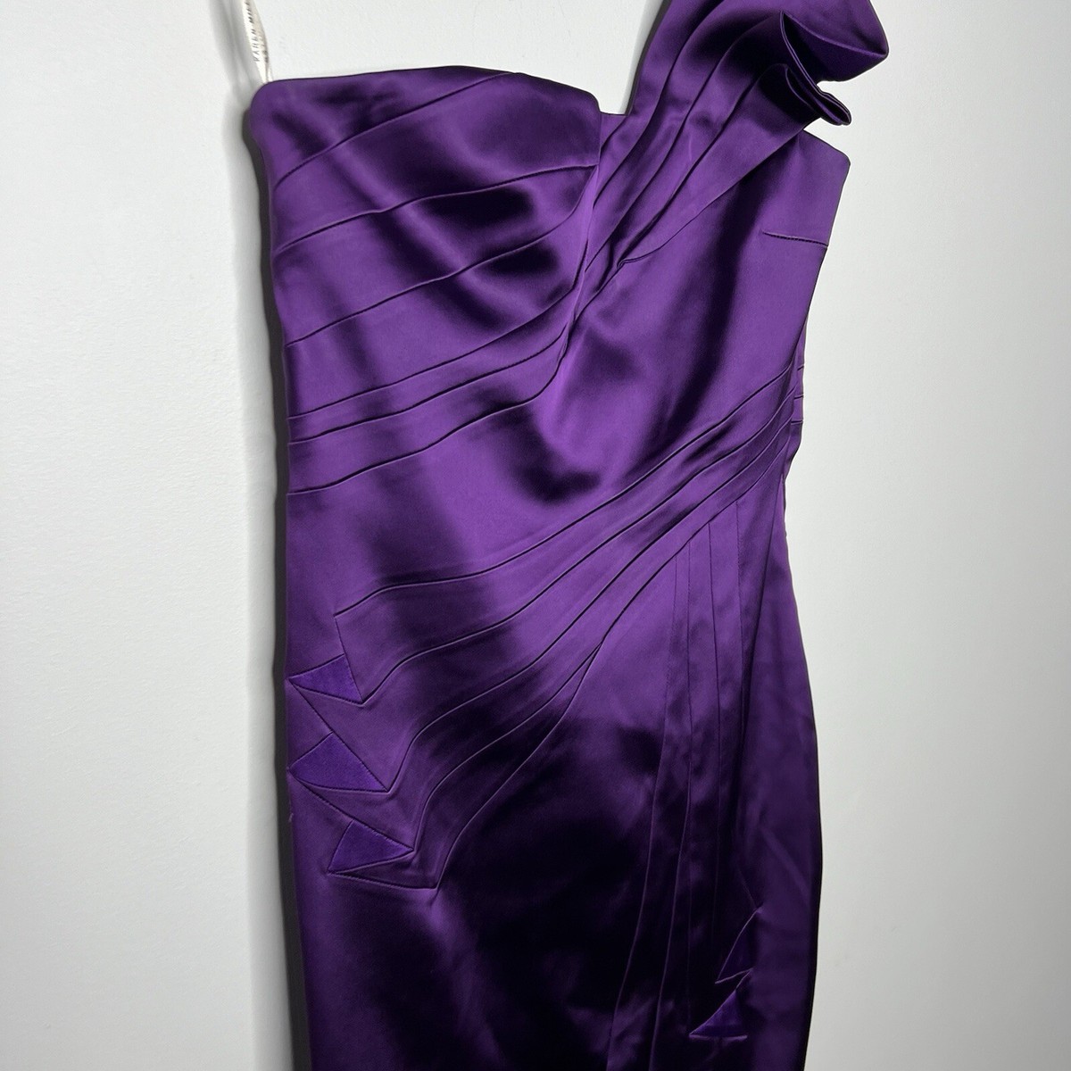 karen millen purple cocktail dress Karen Millen Petite Crystal Embellished Cutwork Cape Detail Woven Maxi Dress in Purple