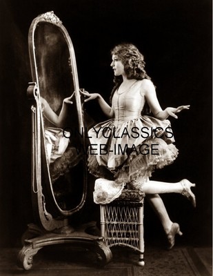 Mary Pickford dall/'aspetto SPECCHIO pinup stampa Alfred Johnston Ziegfeld Follies Girl