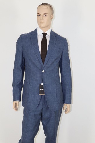 HUGO BOSS ANZUG, Mod. C-Hanry-2Pcs-222, Gr. 106 / US 44L, Slim Fit, Medium Blue - Picture 2 of 12