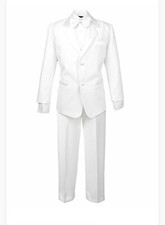 Spring Notion Boys Classic White Tuxedo 5 pc Set size 8