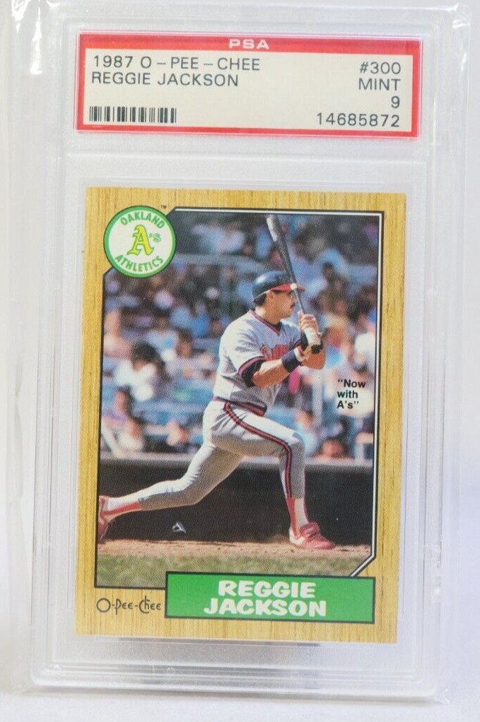 1987 O-pee-Chee REGGIE JACKSON #300 PSA 9