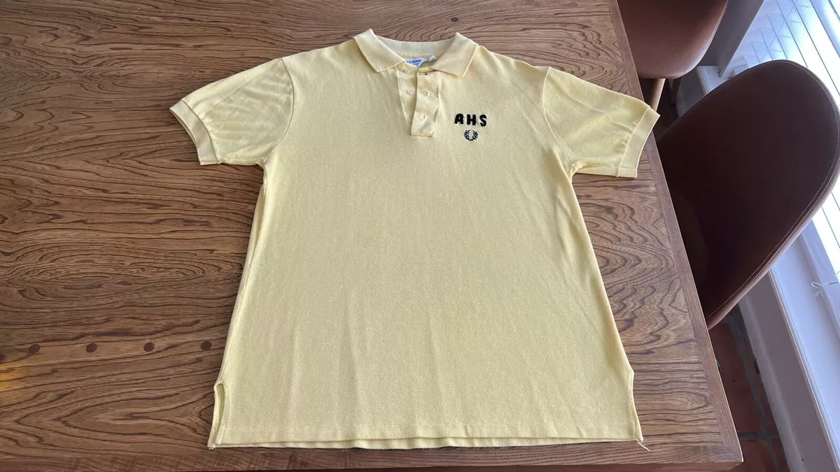 Vintage 1970s Fred Perry Polo Yello Size Large