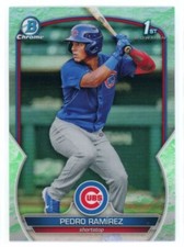 2023 Bowman Chrome Prospects Lunar Glow Refractor Pedro Ramirez Cubs #BCP-2