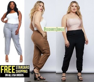 cargo joggers womens plus size
