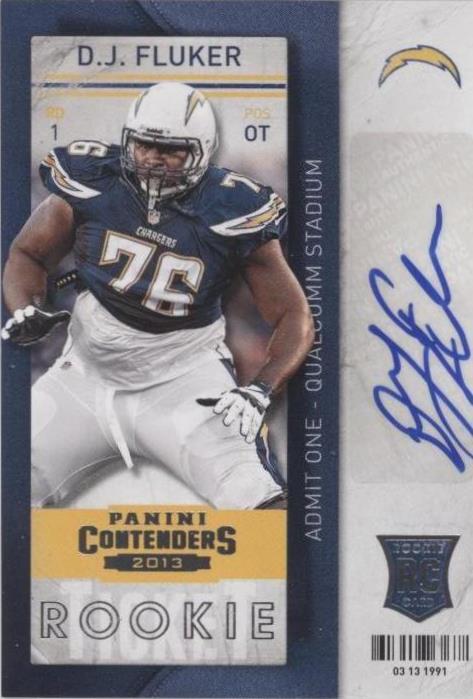 2013 Panini Contenders D.J. Fluker #124 - 1 of 2