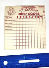 1990 Remco Miniature Golf Set Part Teenage Mutant Ninja Turtles Vintage G-0