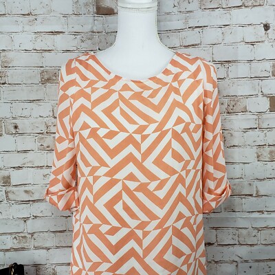 orange and white chevron dress MARMALADE Orange/Pink/White 1960s Chevron Dress Marmalade-shop