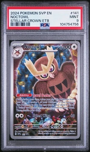 PSA 9 MINT NOCTOWL SVP EN #147 ETB Promo Pokemon TCG