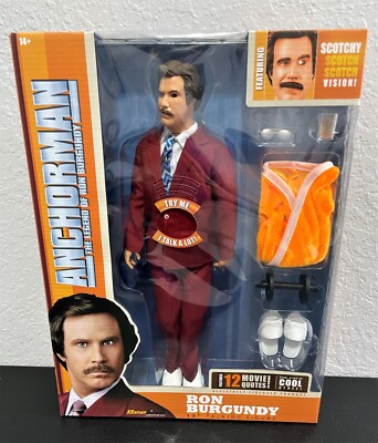 Anchorman Ron Burgundy 13'' Talking Figure by Beeline Creative INC 2013 NIB