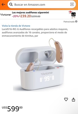 Rechargeable Hearing Aids for Seniors Adults, Advanced Multi Channel Digital BTE