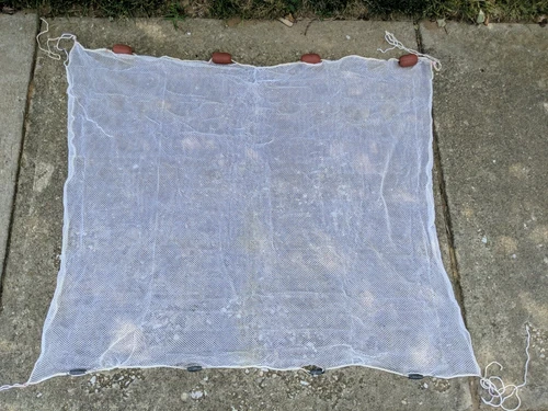New Minnow Seine, 4' x 4' Seine Net 1/8" Mesh