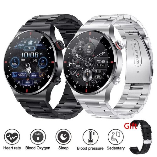 Reloj inteligente Bluetooth Llamada Hombres Frecuencia cardíaca NFC Deportes Fitness Rastreadores Impermeable - Imagen 2 de 19