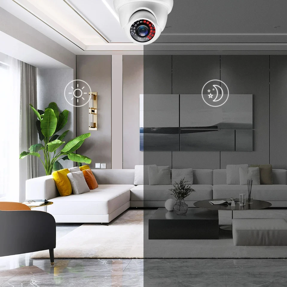 4 Camaras De Seguridad Wifi Exterior 1080P Con Vision Nocturna Video - Image 4 of 4