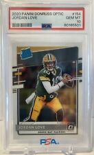 2020 Donruss Optic Jordan Love Rated Rookie RC #154 PSA 10 GEM MINT