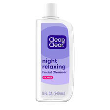 Clean Clear Night Relaxing Deep Cleaning Face Wash Oil-Free Cleanser 8 Fl Oz