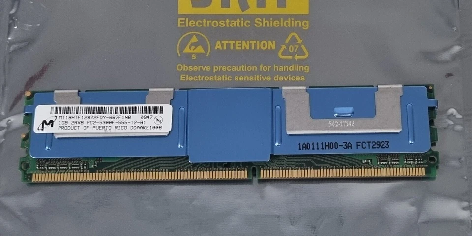 HP 398706-051 1gb PC2-5300 Ref00187 . - Image 2 of 2