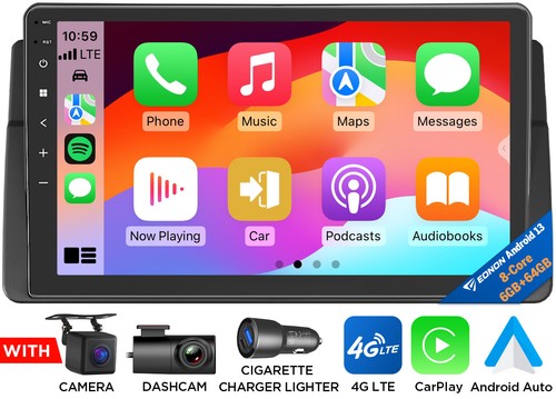 9" Android 13 6+64 Car Radio Stereo CarPlay GPS for BMW E46 3 Series 318 320 325 - Picture 24 of 29