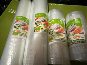 Sakens Vacuum Sealer Bag Roll 12cm x 500cm BPA Free Clear Plastic