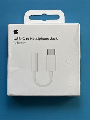 Apple USBC to Headphone Jack Adapter  MW2Q3AM/A- A2049 3.5mm- OEM Original - New