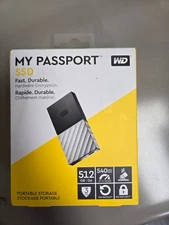 New My Passport SSD 512GB External USB 3.1 Gen 2 Portable Solid State Drive