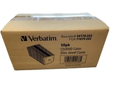 Verbatim CD/DVD Color Slim Jewel Cases (94178)