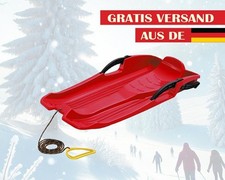 Schlitten Race Rodel Schneegleiter Kinderschlitten mit Bremsen inkl. Zugseil 