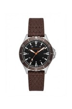 Image of Ted Baker Oldfash Black Dial Leather Strap 41mm Watch TB190316