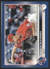 2022 Topps #495 Austin Warren Royal Blue