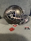 Ashton Jeanty Raiders Authentic Signed Full Size Speed Flash Helmet Beckett COA