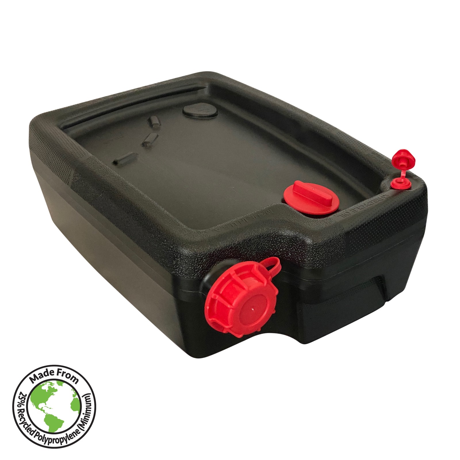 Hyper Tough 10 Quart Automotive Drain Pan Container, Black