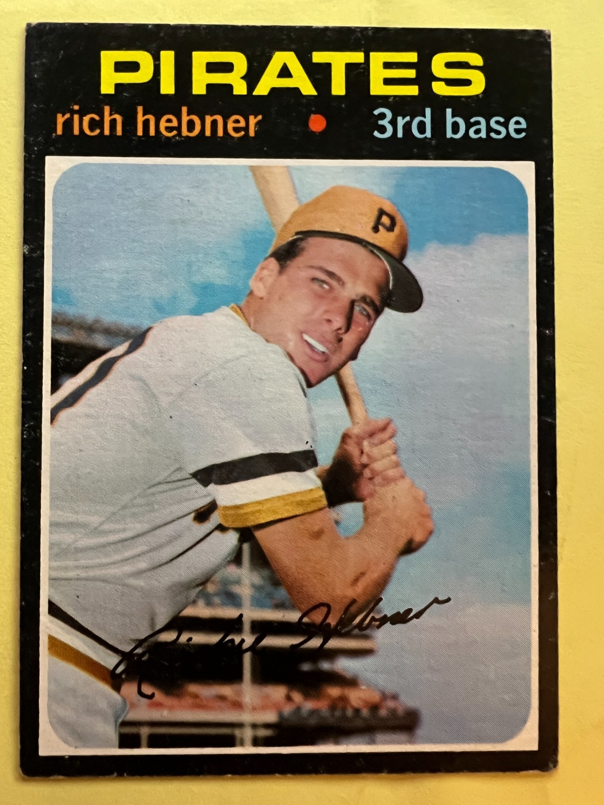 1971 Topps #212 Rich Hebner Pittsburgh Pirates EX-MT FREE SHIPPING