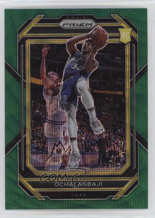 2022-23 Panini Prizm Green Wave Prizm Ochai Agbaji #267 11es
